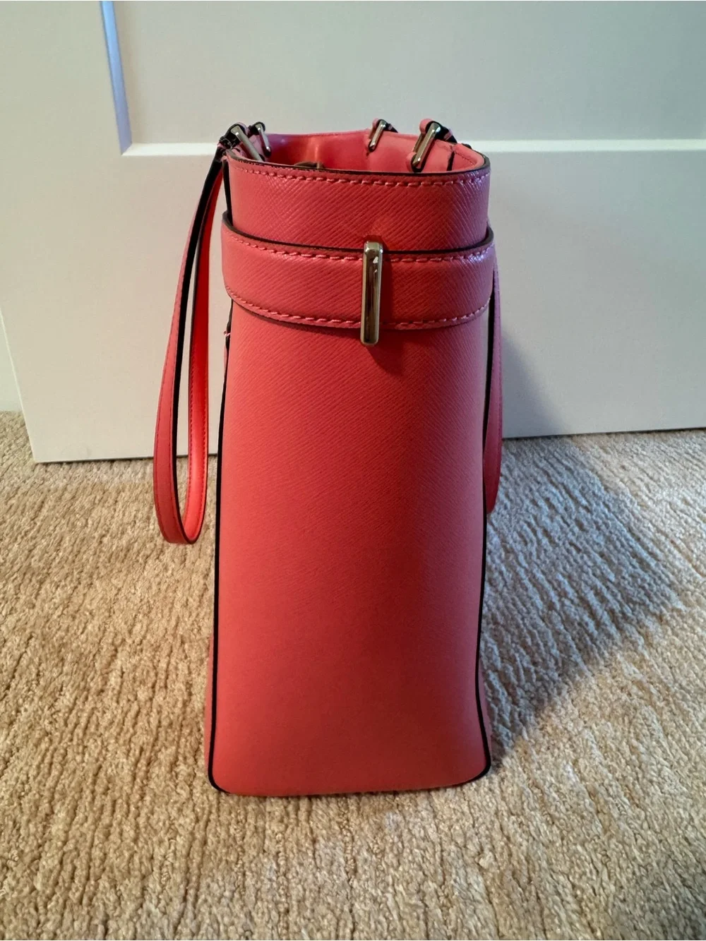 kate spade New York Pink Saffiano Leather Tote